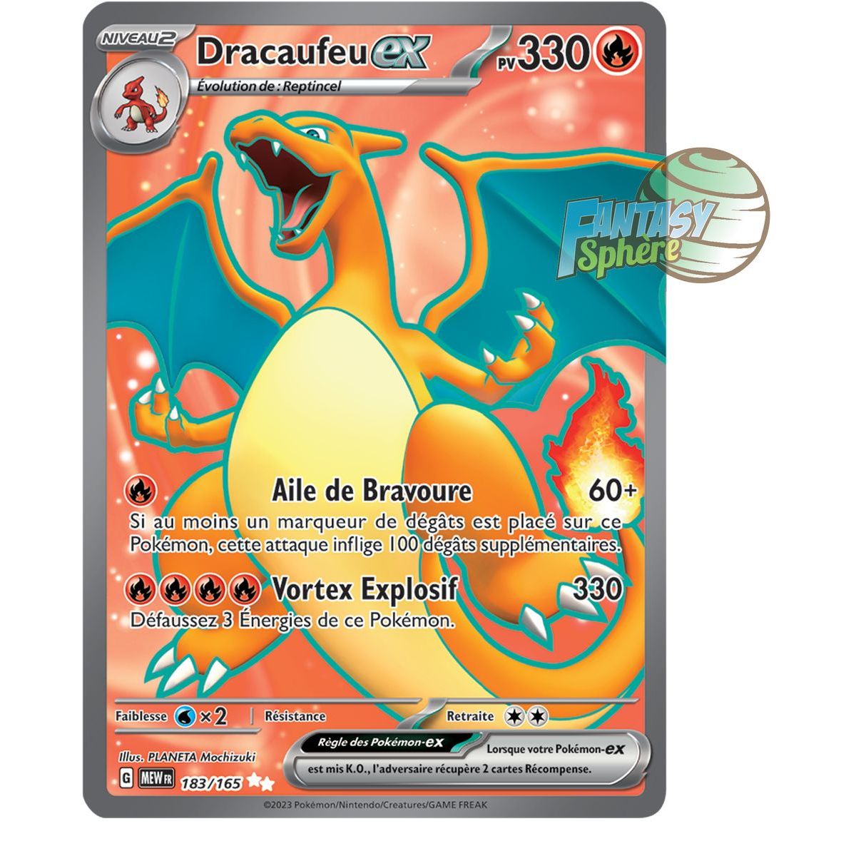 Charizard EX - Ultra Rare 183/165 - Scarlet and Purple 151