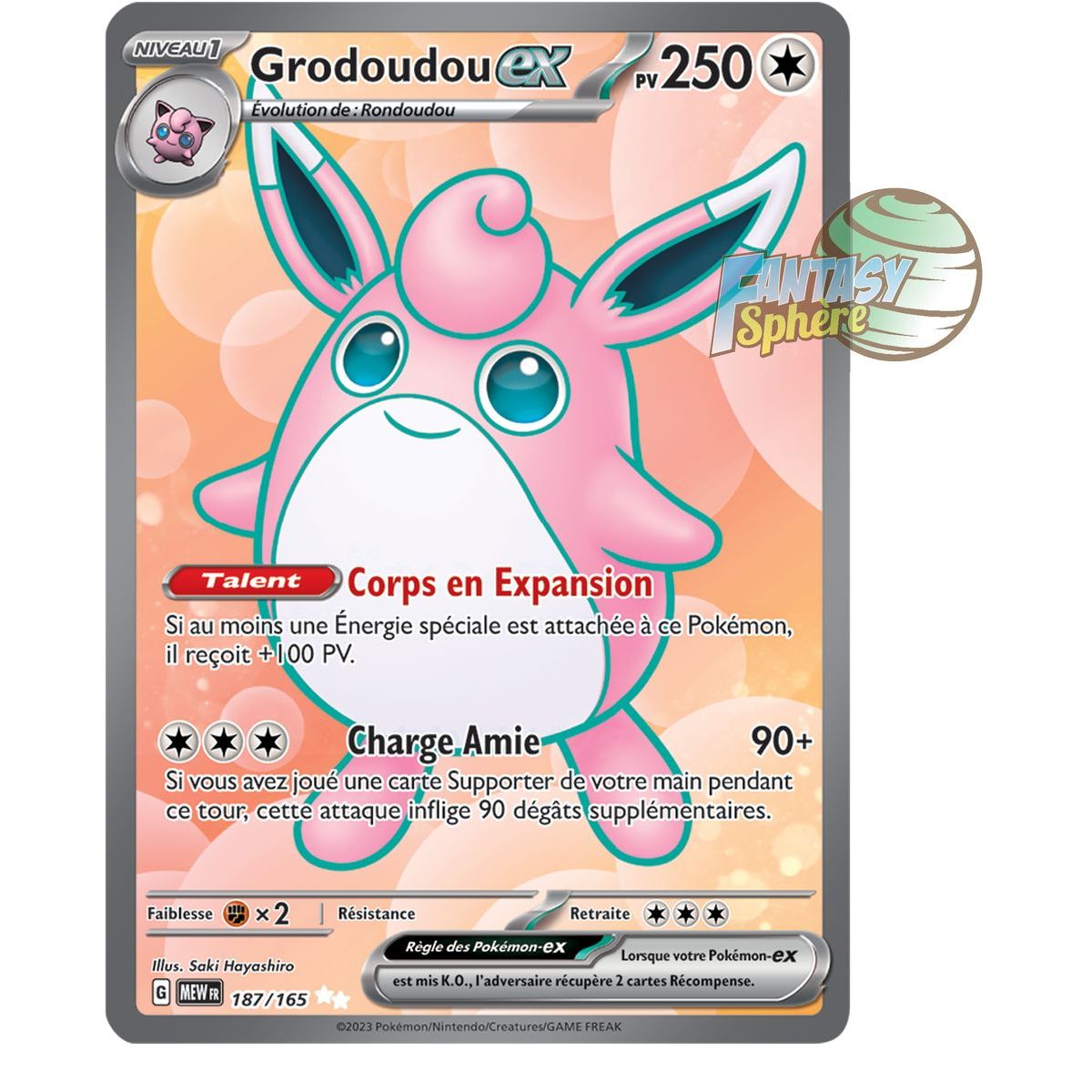 Grodoudou EX - Ultra Rare 187/165 - Scarlet and Purple 151