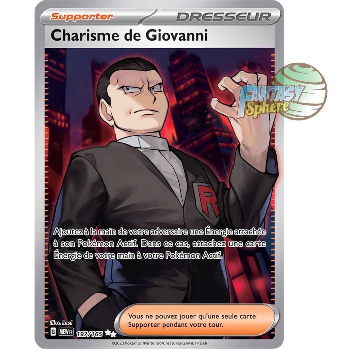 Item Giovanni's Charisma - Ultra Rare 197/165 - Scarlet and Purple 151