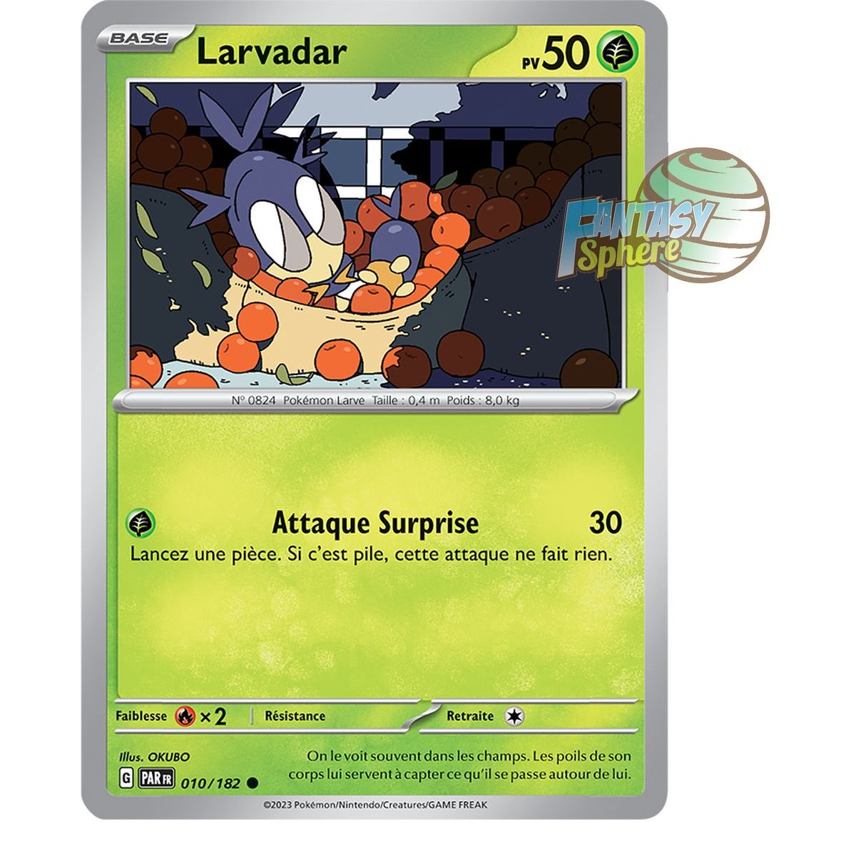 Larvadar - Reverse 10/182 - Scarlet and Violet Paradox Rift
