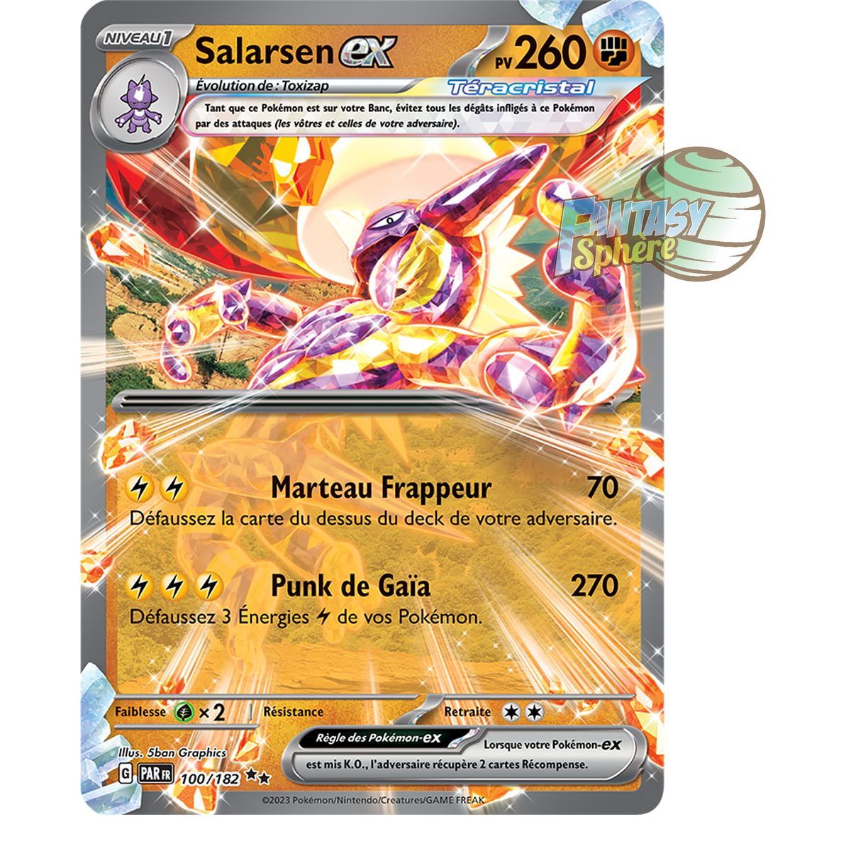 Salarsen EX - Double Rare 100/182 - Scarlet and Violet Faille Paradox