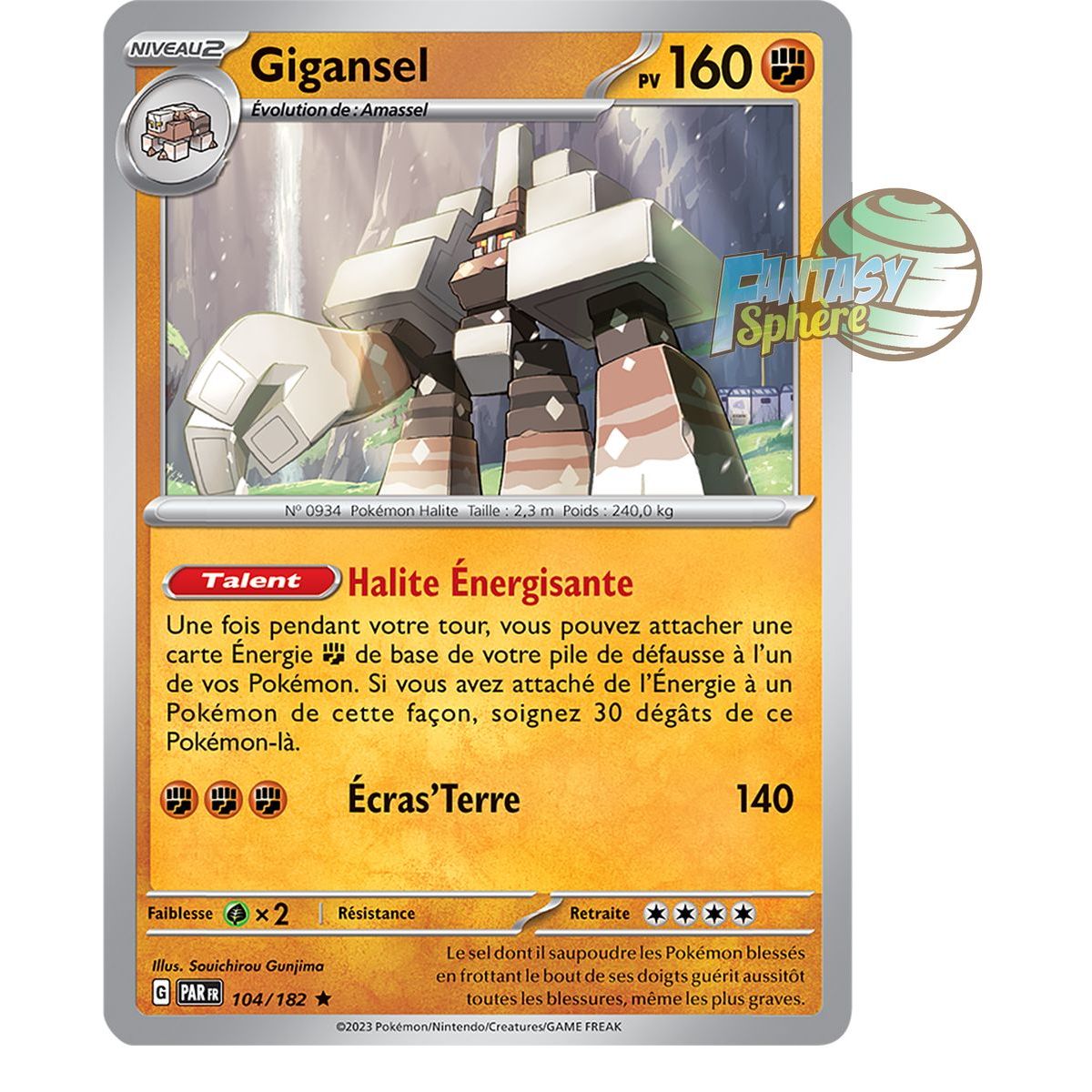 Gigansel - Holo Rare 104/182 - Scarlet and Violet Paradox Rift