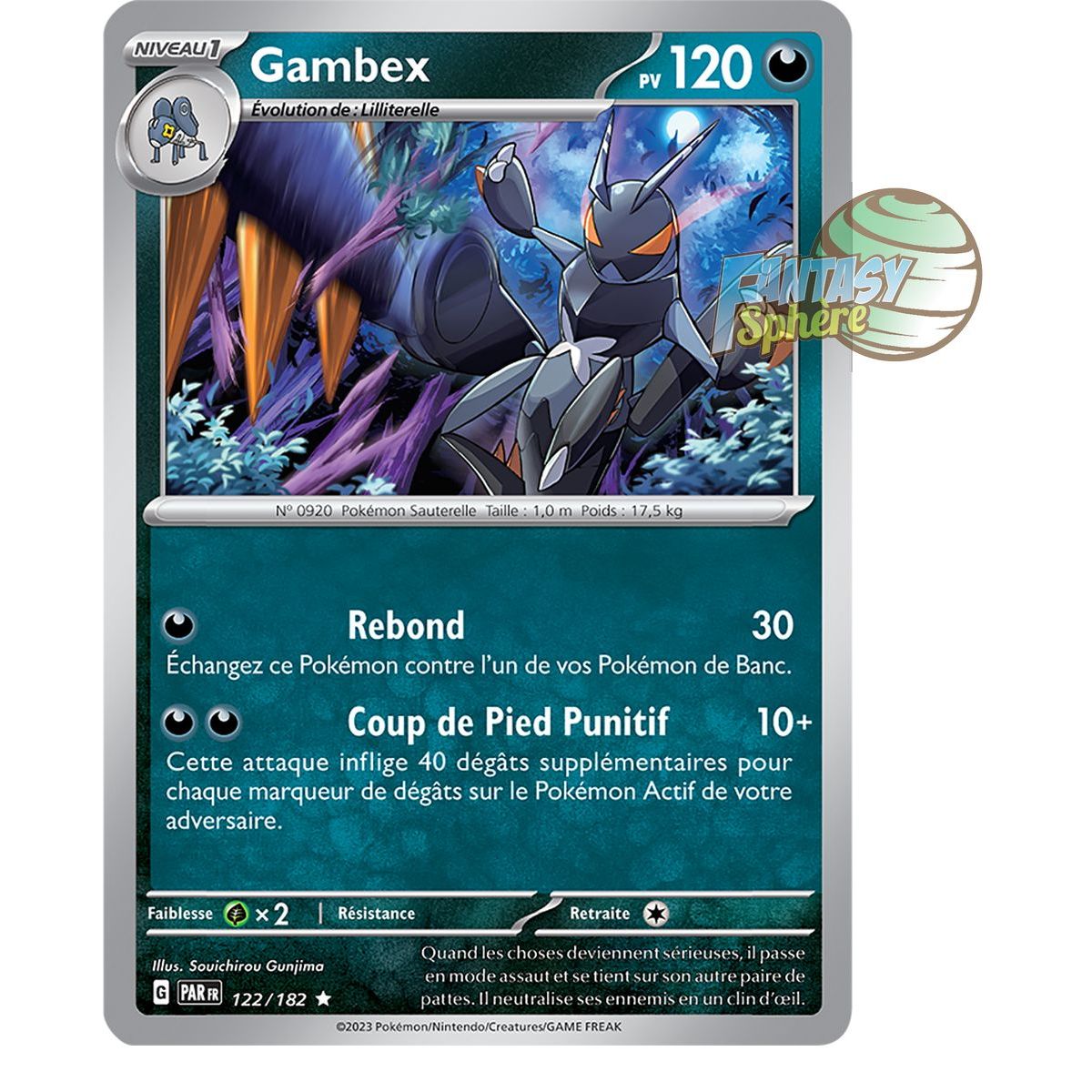 Gambex - Holo Rare 122/182 - Scarlet and Violet Paradox Rift