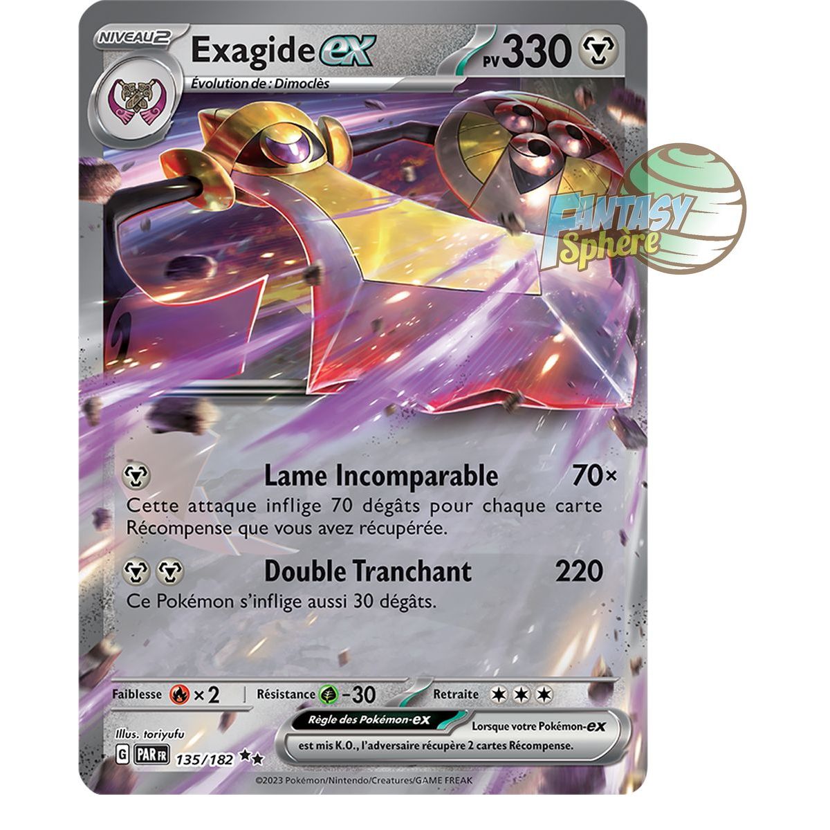Exagide EX - Double Rare 135/182 - Scarlet and Violet Paradox Rift