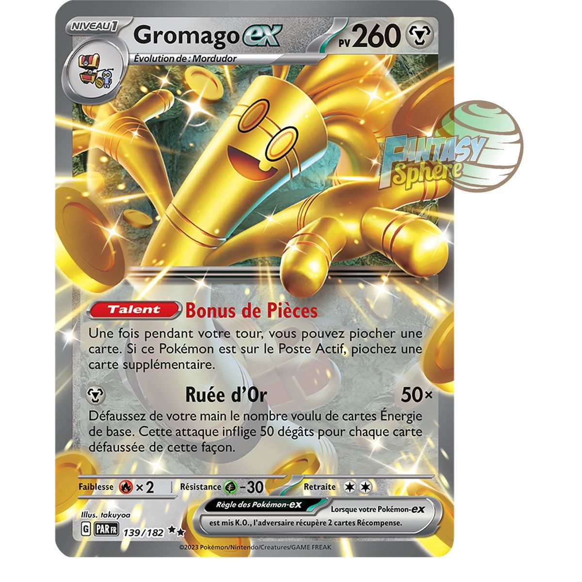 Gromago EX - Double Rare 139/182 - Scarlet and Violet Faille Paradox
