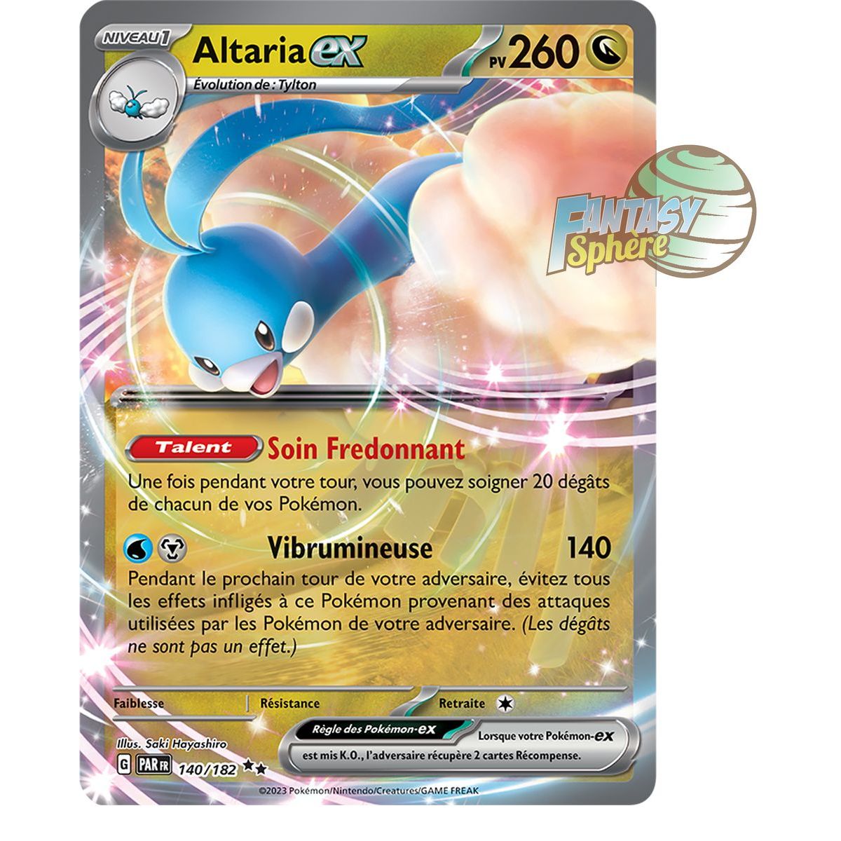 Altaria EX - Double Rare 140/182 - Scarlet and Violet Paradox Rift