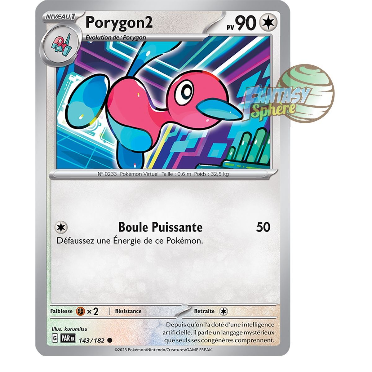 Porygon2 - Reverse 143/182 - Scarlet and Violet Paradox Rift