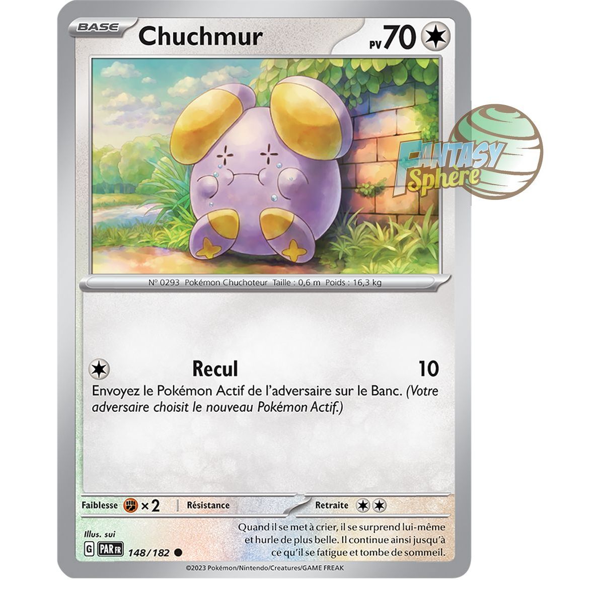 Chuchmur - Reverse 148/182 - Scarlet and Violet Faille Paradox