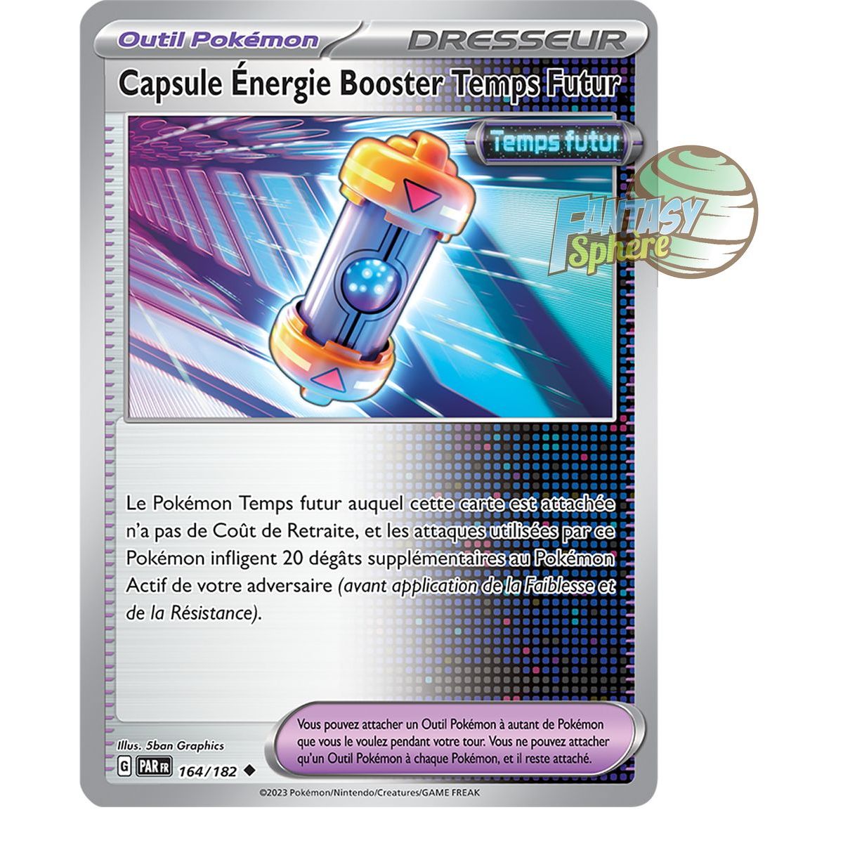 Future Time Booster Energy Capsule - Uncommon 164/182 - Scarlet and Violet Paradox Rift