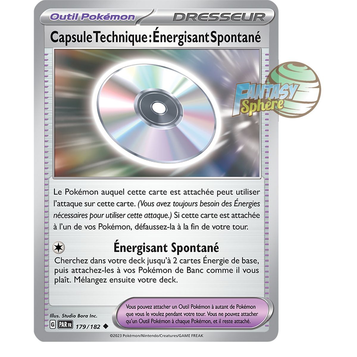 Technical Capsule: Spontaneous Energizer - Uncommon 179/182 - Scarlet and Violet Faille Paradox