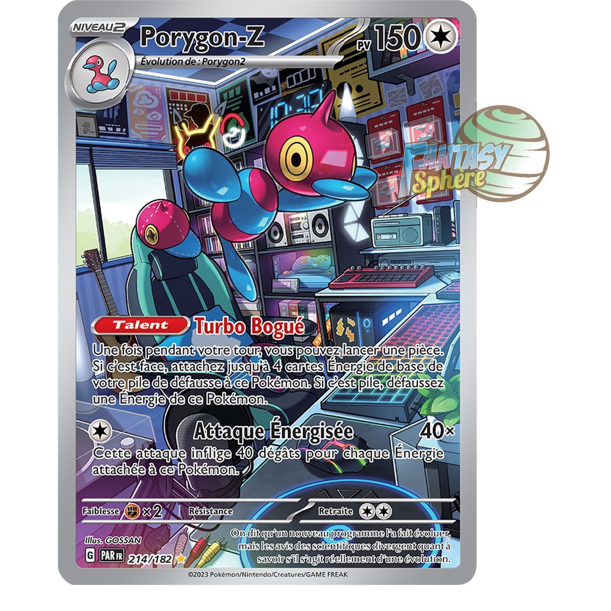 Item Porygon-Z - Rare Illustration 214/182 - Scarlet and Purple Paradox Rift