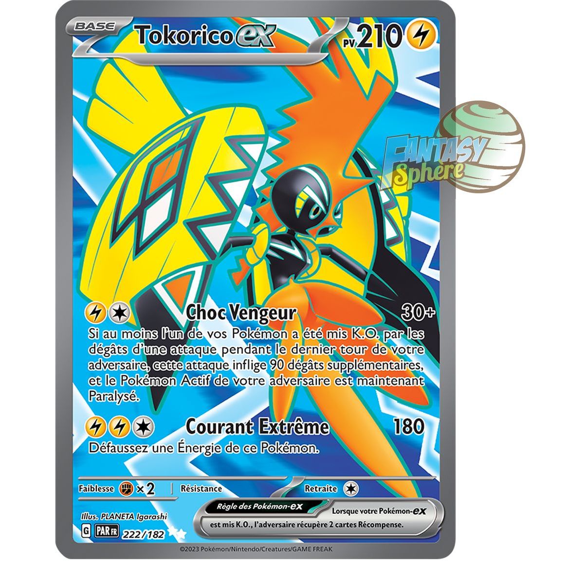 Tokorico EX - Ultra Rare 222/182 - Scarlet and Violet Faille Paradox