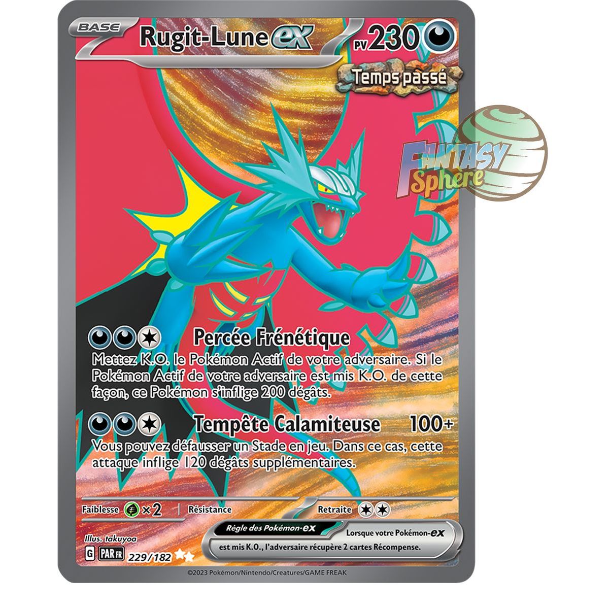 Moon Roar EX - Ultra Rare 229/182 - Scarlet and Violet Paradox Rift