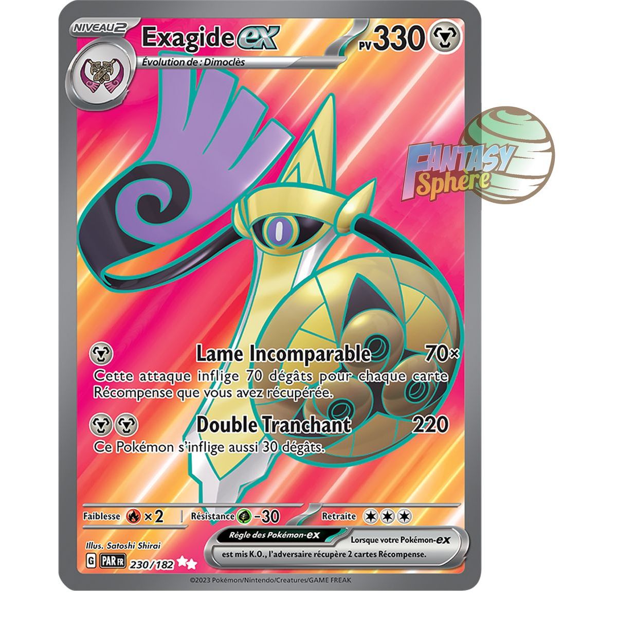 Exagide EX - Ultra Rare 230/182 - Scarlet and Violet Paradox Rift