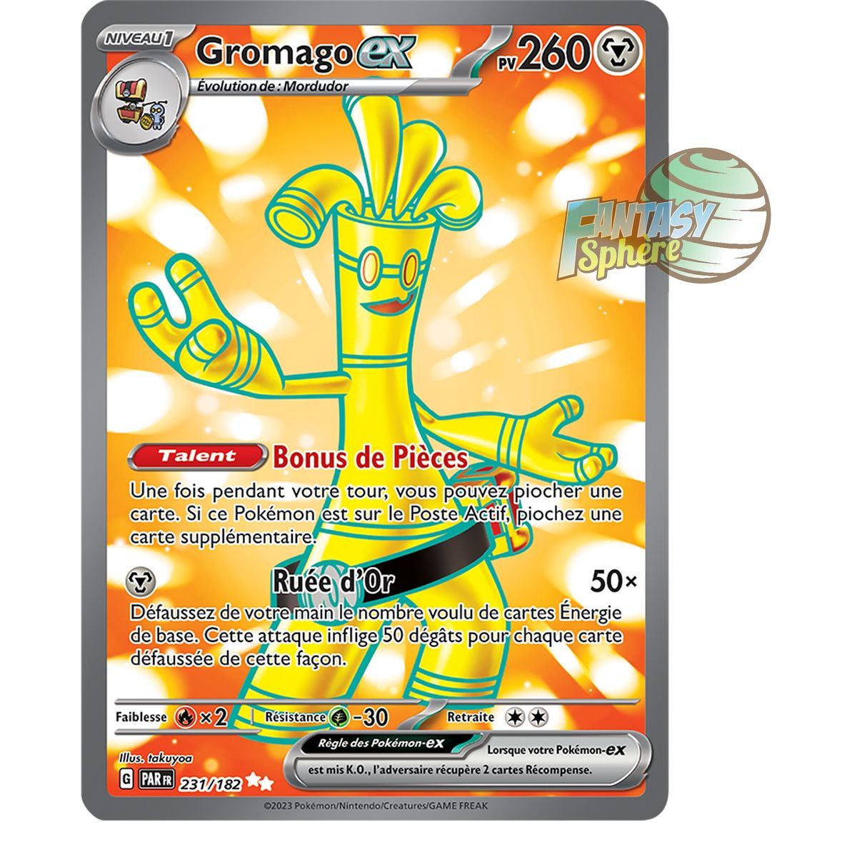 Gromago EX - Ultra Rare 231/182 - Scarlet and Violet Faille Paradox