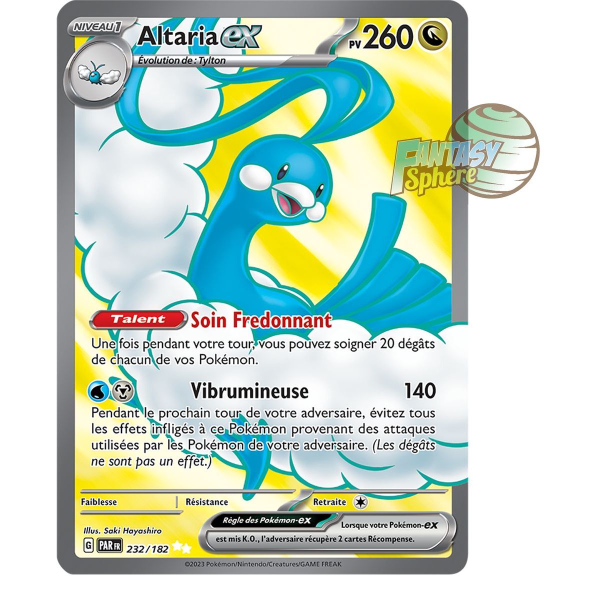 Item Altaria EX - Ultra Rare 232/182 - Scarlet and Violet Paradox Rift