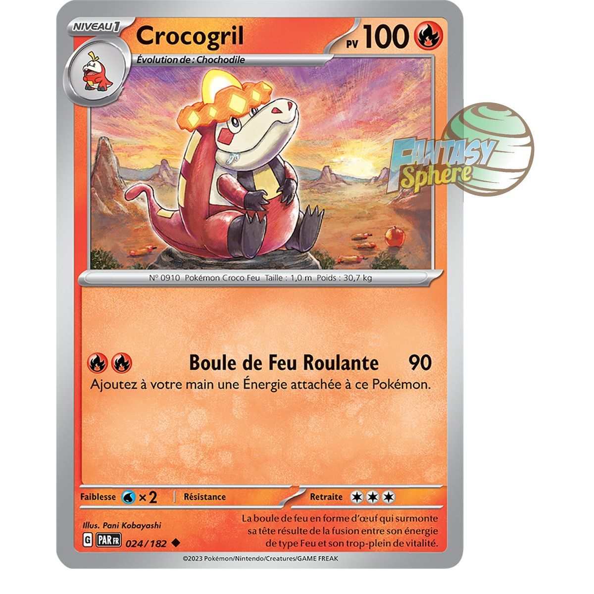 Crocogril - Reverse 24/182 - Scarlet and Violet Faille Paradox