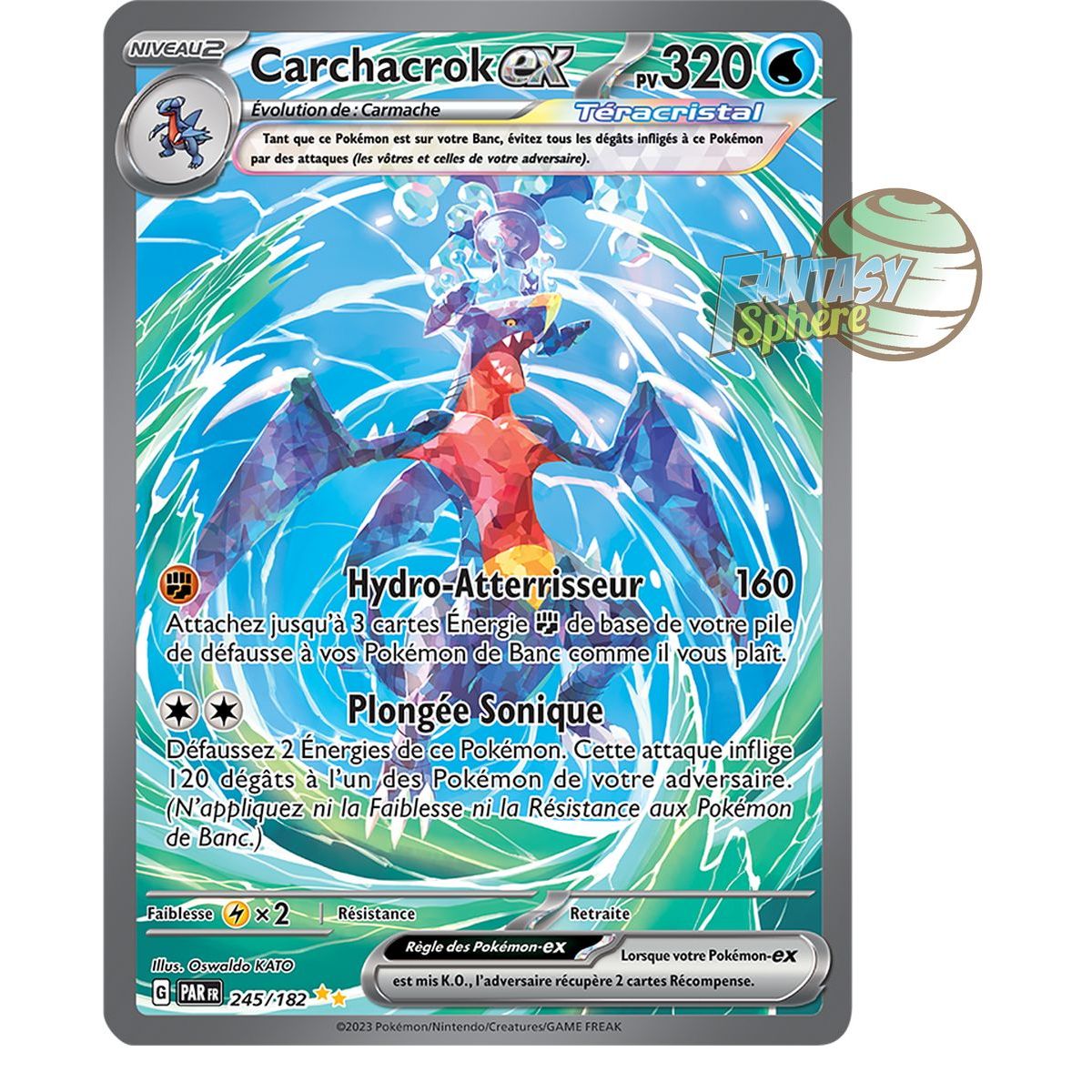 Garchomp EX - Special Illustration Rare 245/182 - Scarlet and Violet Faille Paradox