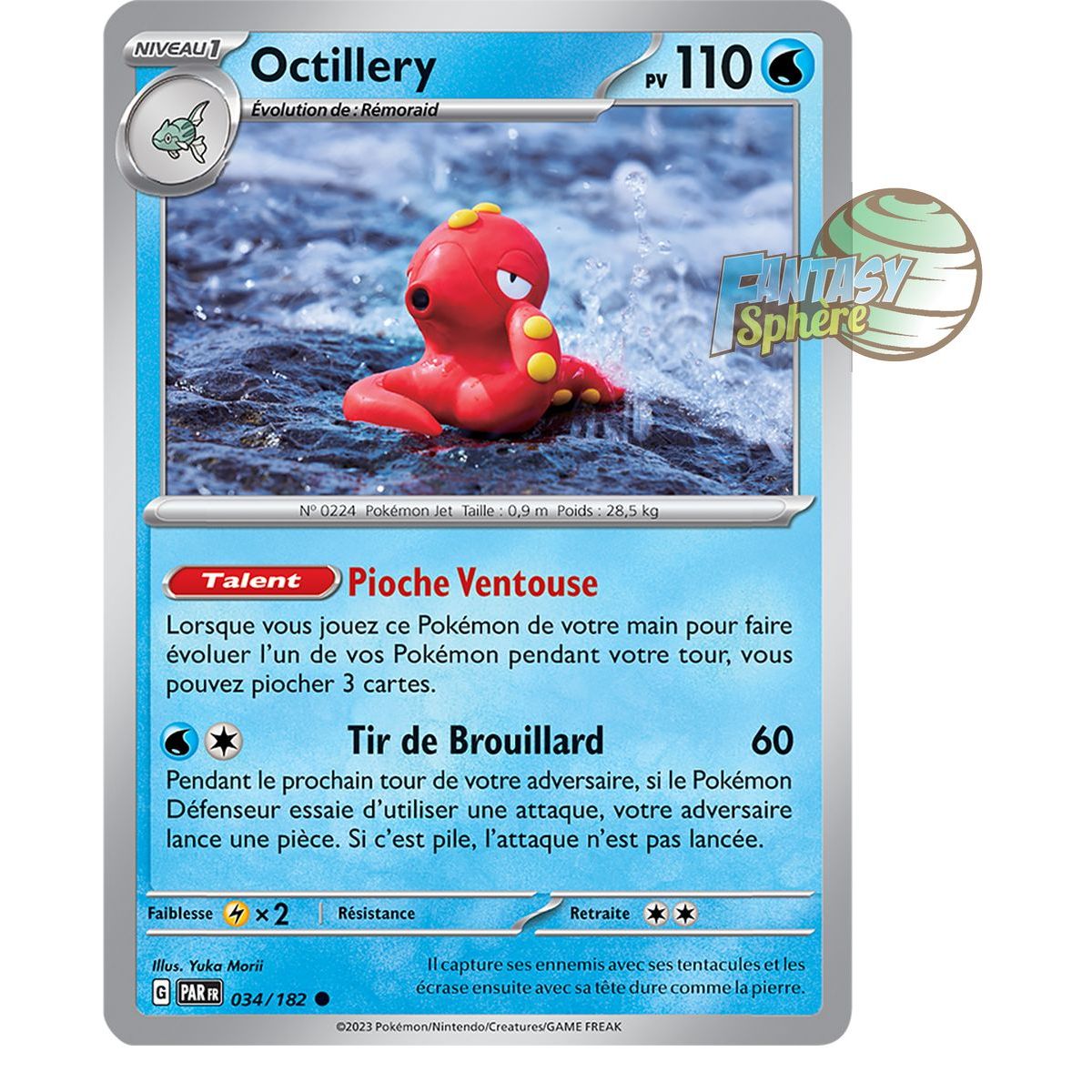 Octillery - Reverse 34/182 - Scarlet and Violet Faille Paradox