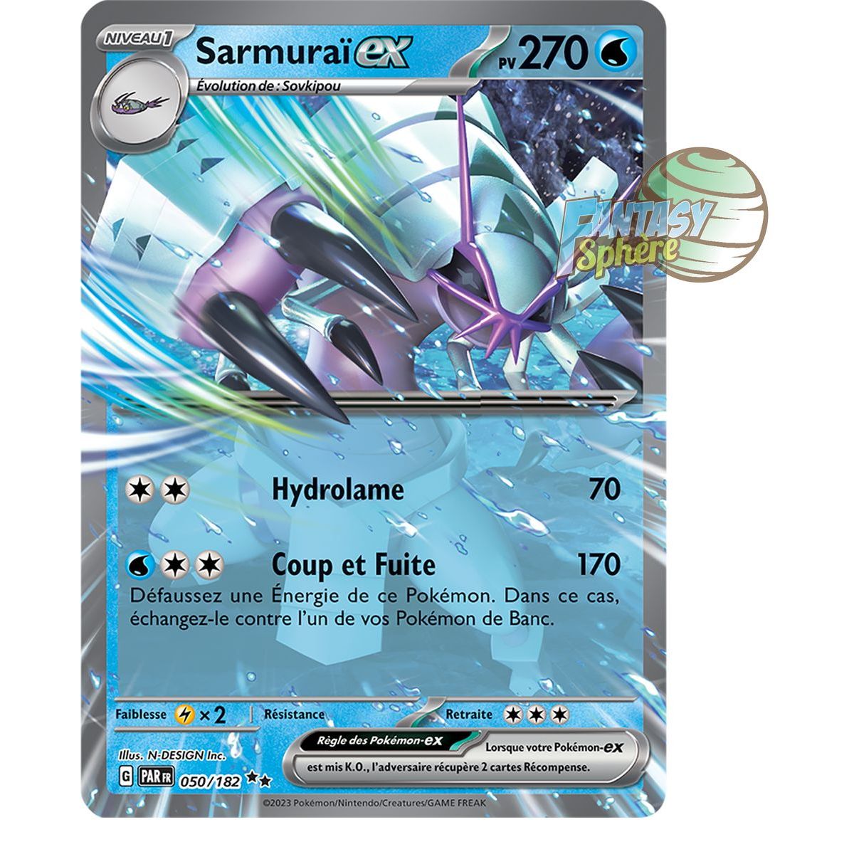 Sarmuraï EX - Double Rare 50/182 - Scarlet and Violet Paradox Rift