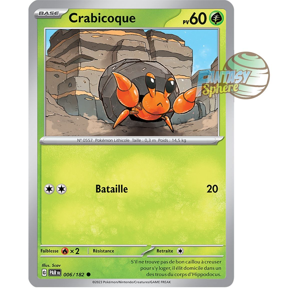 Crabicoque - Reverse 6/182 - Scarlet and Violet Faille Paradox