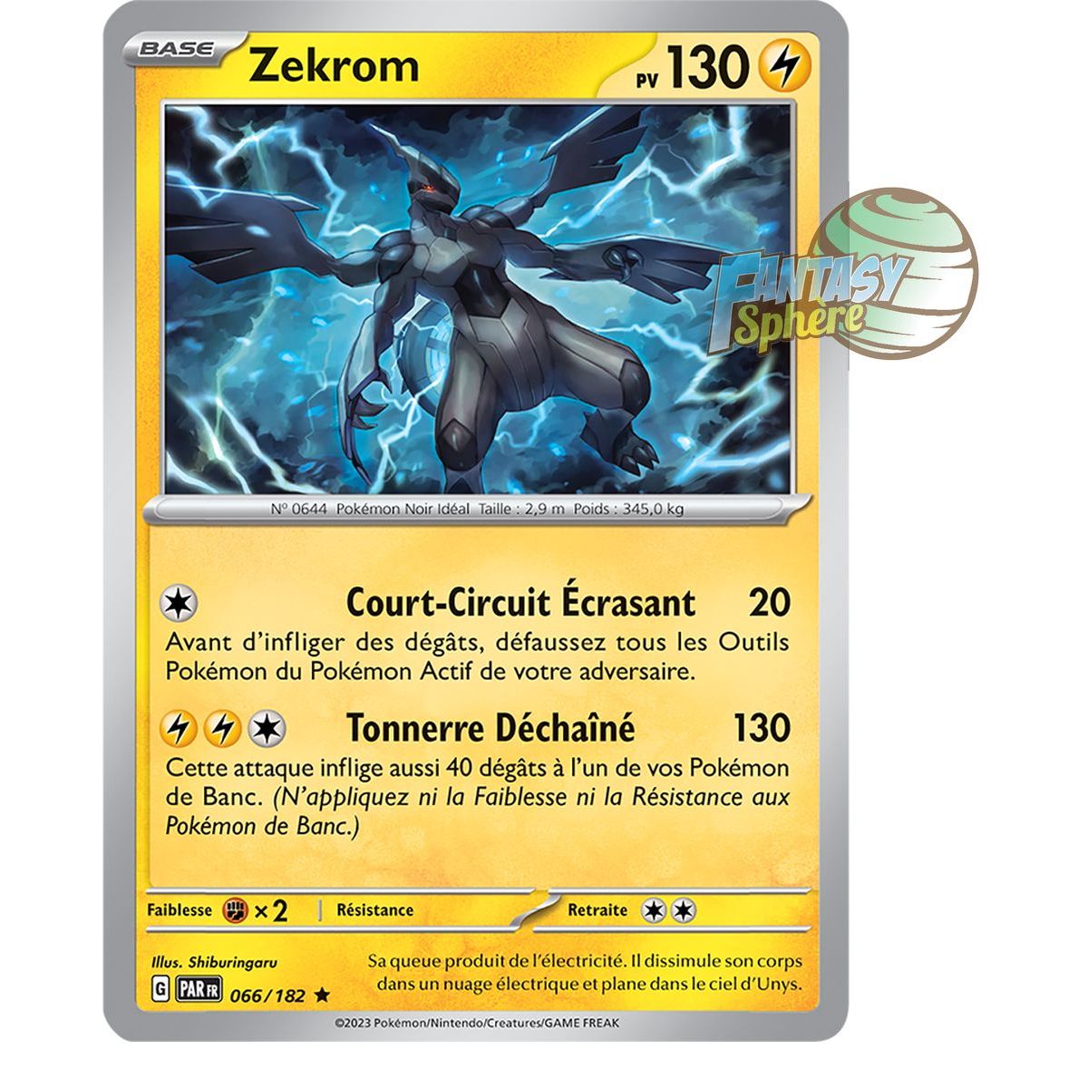 Zekrom - Reverse 66/182 - Scarlet and Violet Paradox Rift