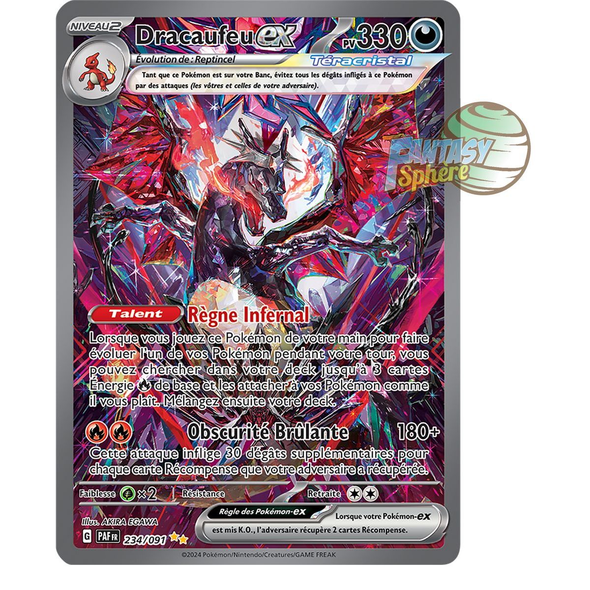 Charizard EX - Special Illustration Rare 234/91 - Scarlet and Violet Destiny of Paldea