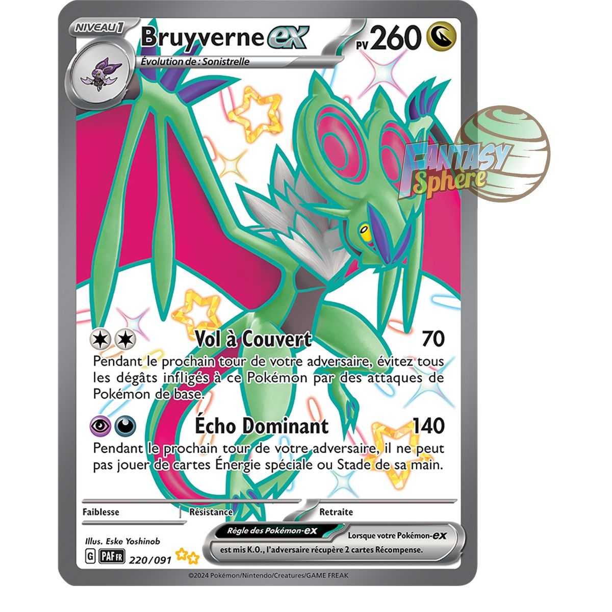 Bruyverne EX - Shiny Ultra Rare 220/91 - Scarlet and Purple Paldea Destinies