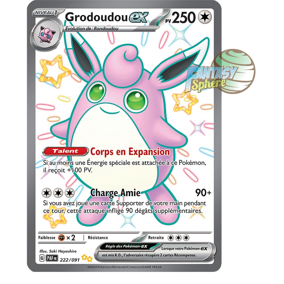 Grodoudou EX - Shiny Ultra Rare 222/91 - Scarlet and Purple Destinies of Paldea