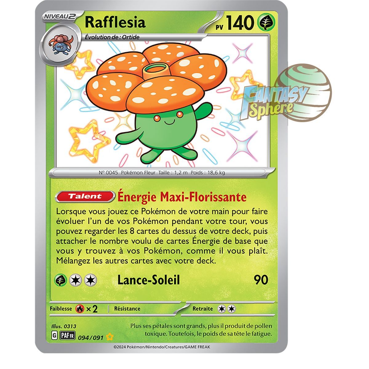 Rafflesia - Shiny Rare 94/91 - Scarlet and Purple Paldea Destinies