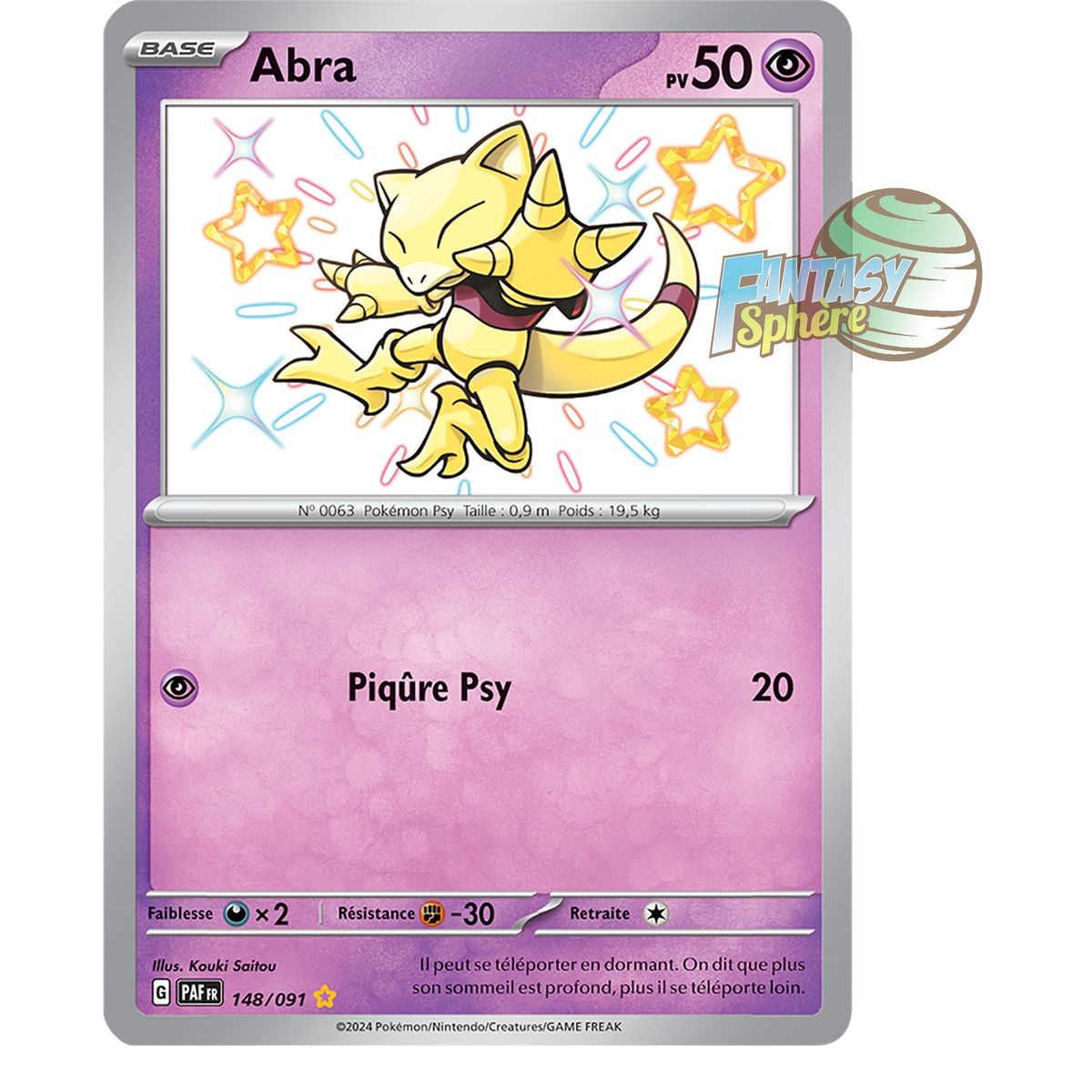 Item Abra - Shiny Rare 148/91 - Scarlet and Purple Destinies of Paldea