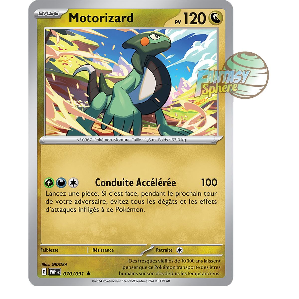 Motorizard - Holo Rare 70/91 - Scarlet and Purple Paldea Destinies