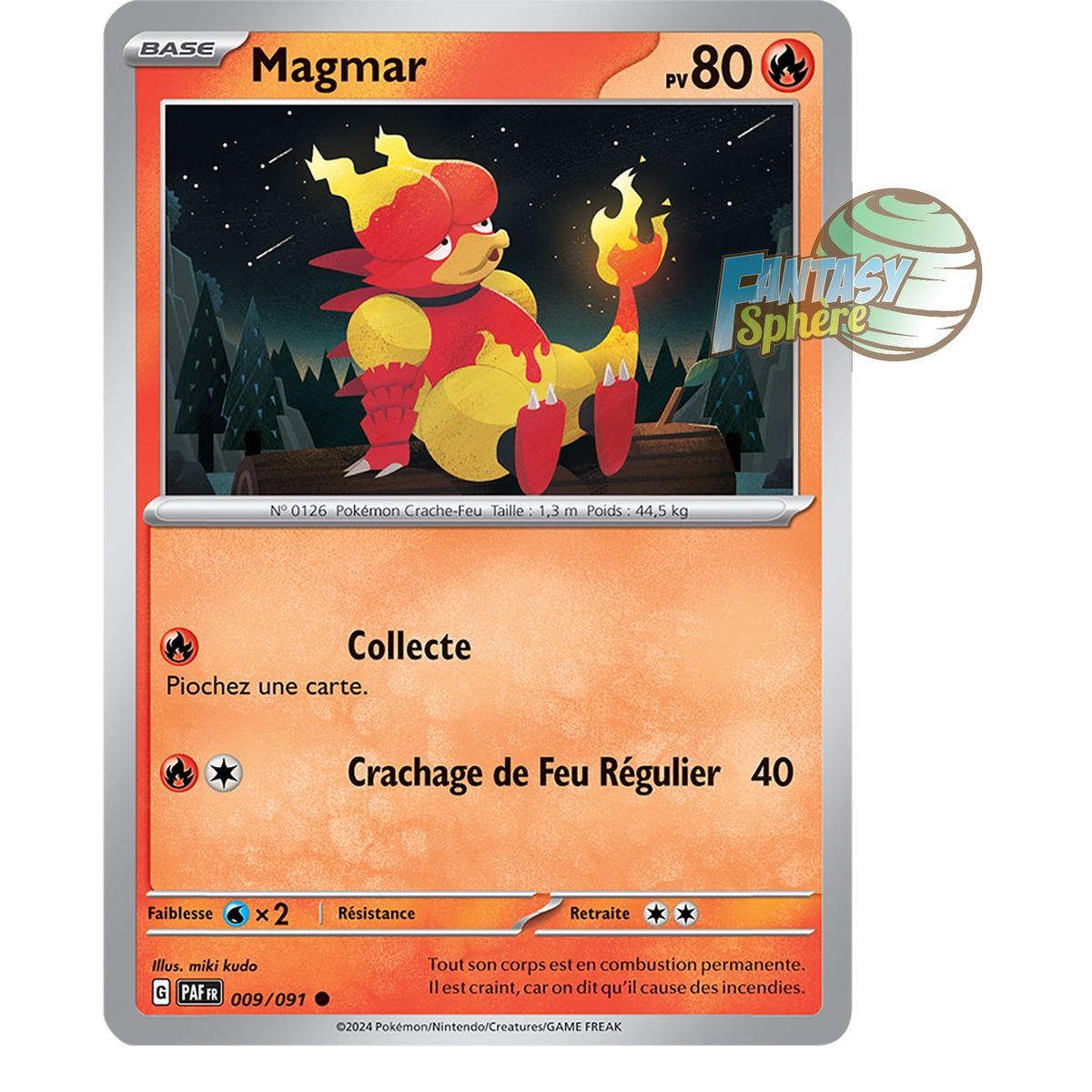 Magmar - Reverse 9/91 - Scarlet and Purple Destinies of Paldea