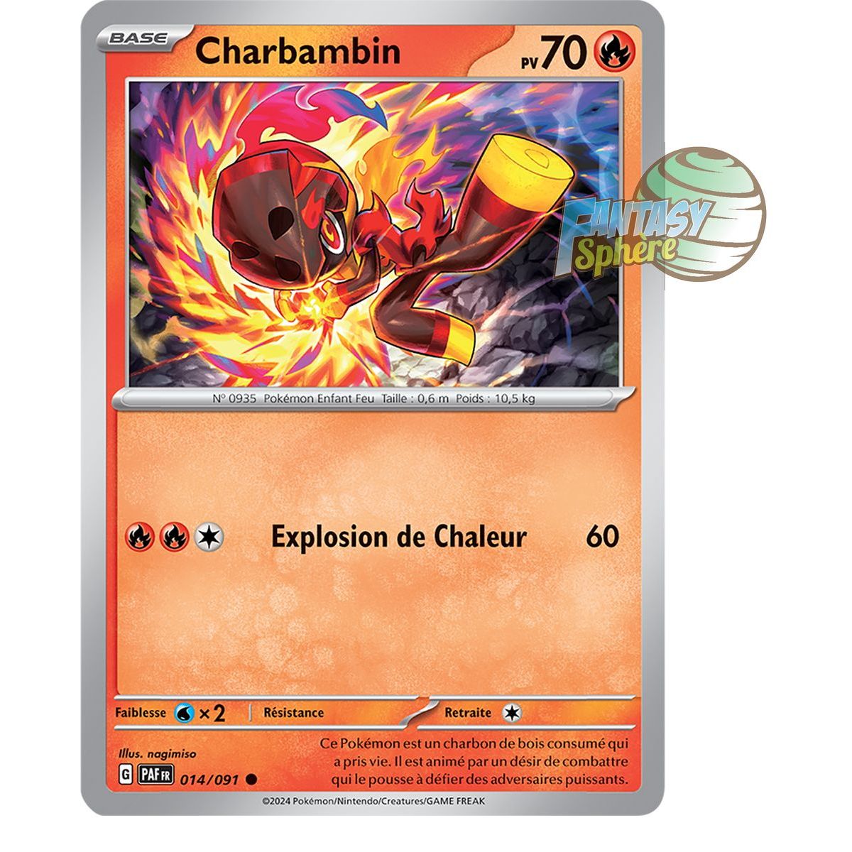 Charbambin - Reverse 14/91 - Scarlet and Violet Destinies of Paldea