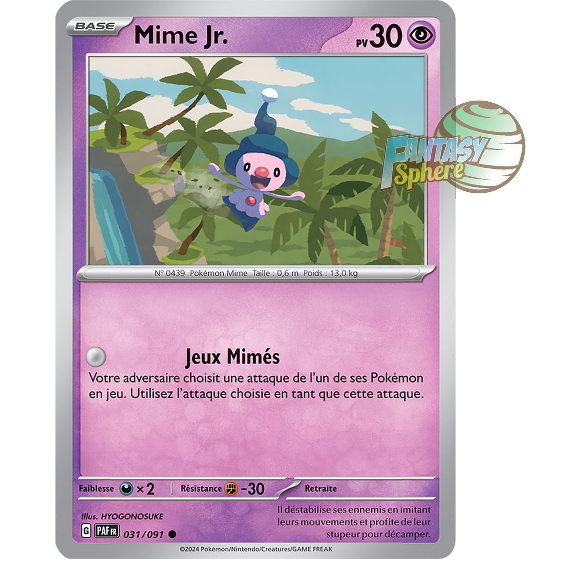 Mime Jr. - Reverse 31/91 - Scarlet and Violet Destinies of Paldea