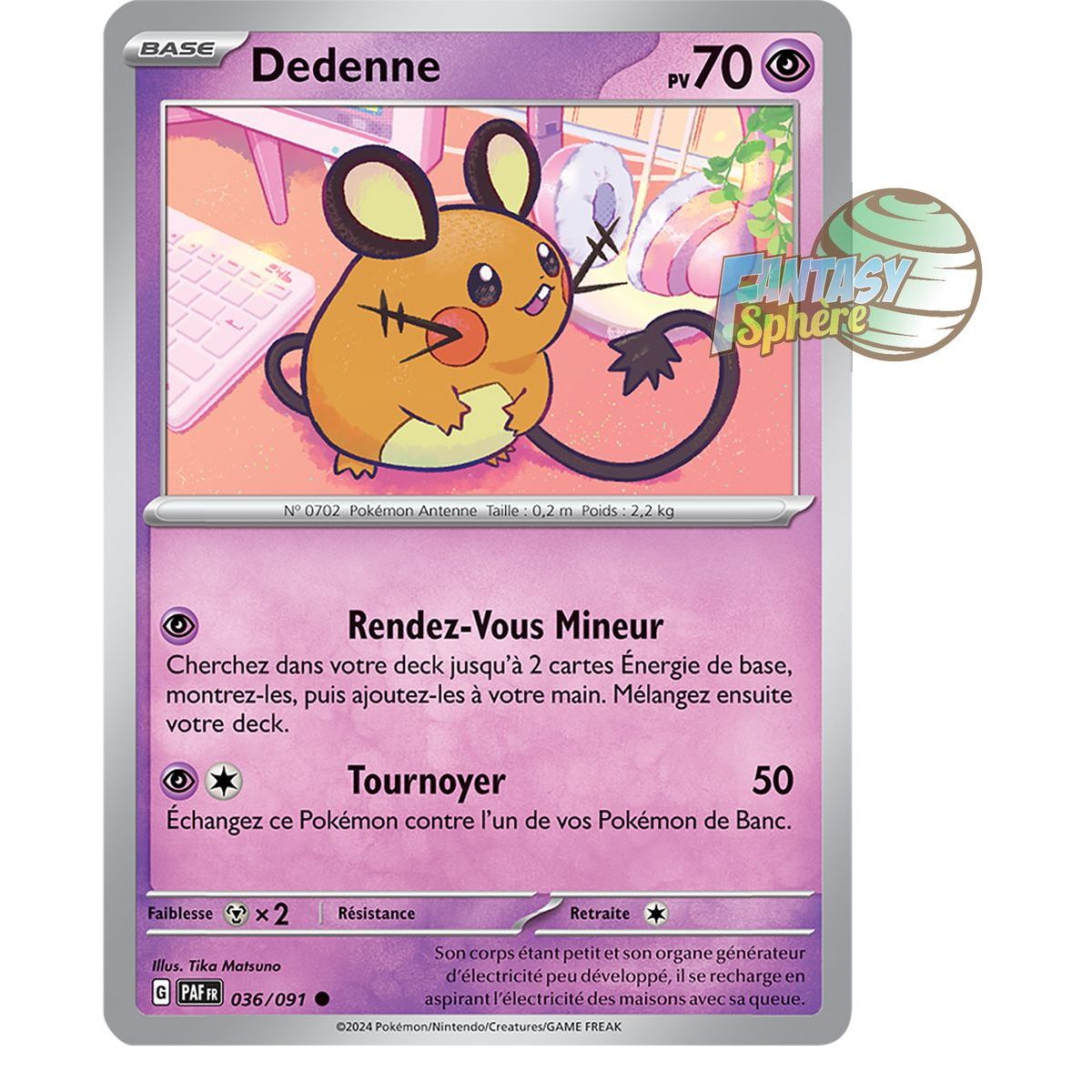 Dedenne - Reverse 36/91 - Scarlet and Violet Destinies of Paldea