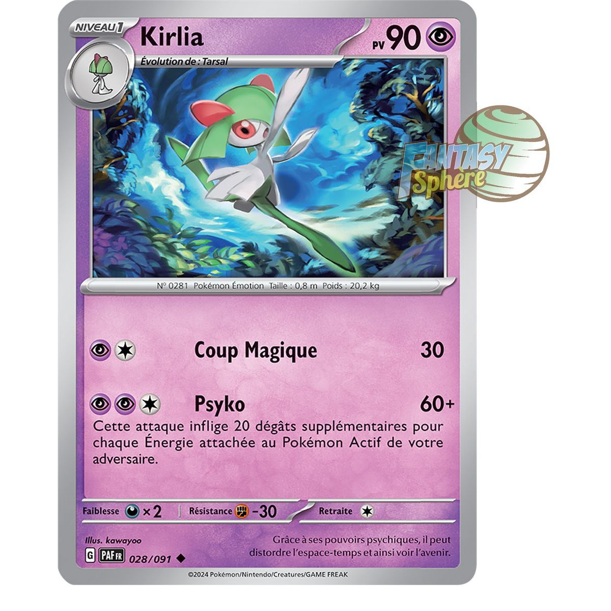 Kirlia - Reverse 28/91 - Scarlet and Violet Destinies of Paldea