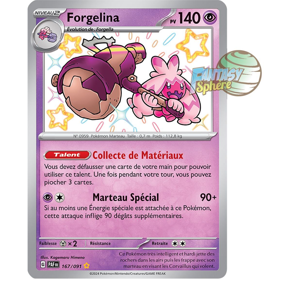 Forgelina - Shiny Rare 167/91 - Scarlet and Purple Destinies of Paldea