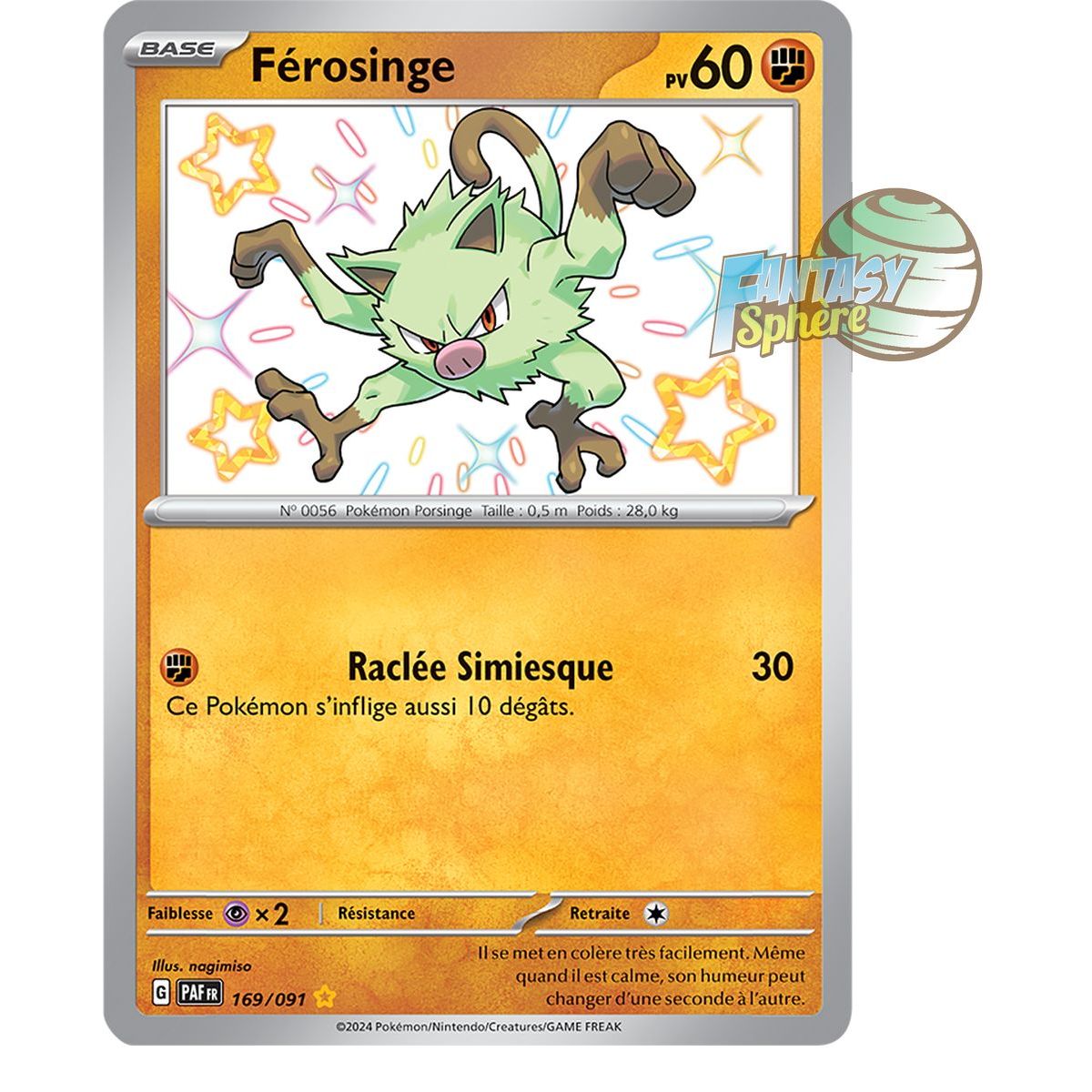 Ferosinge - Shiny Rare 169/91 - Scarlet and Purple Destinies of Paldea