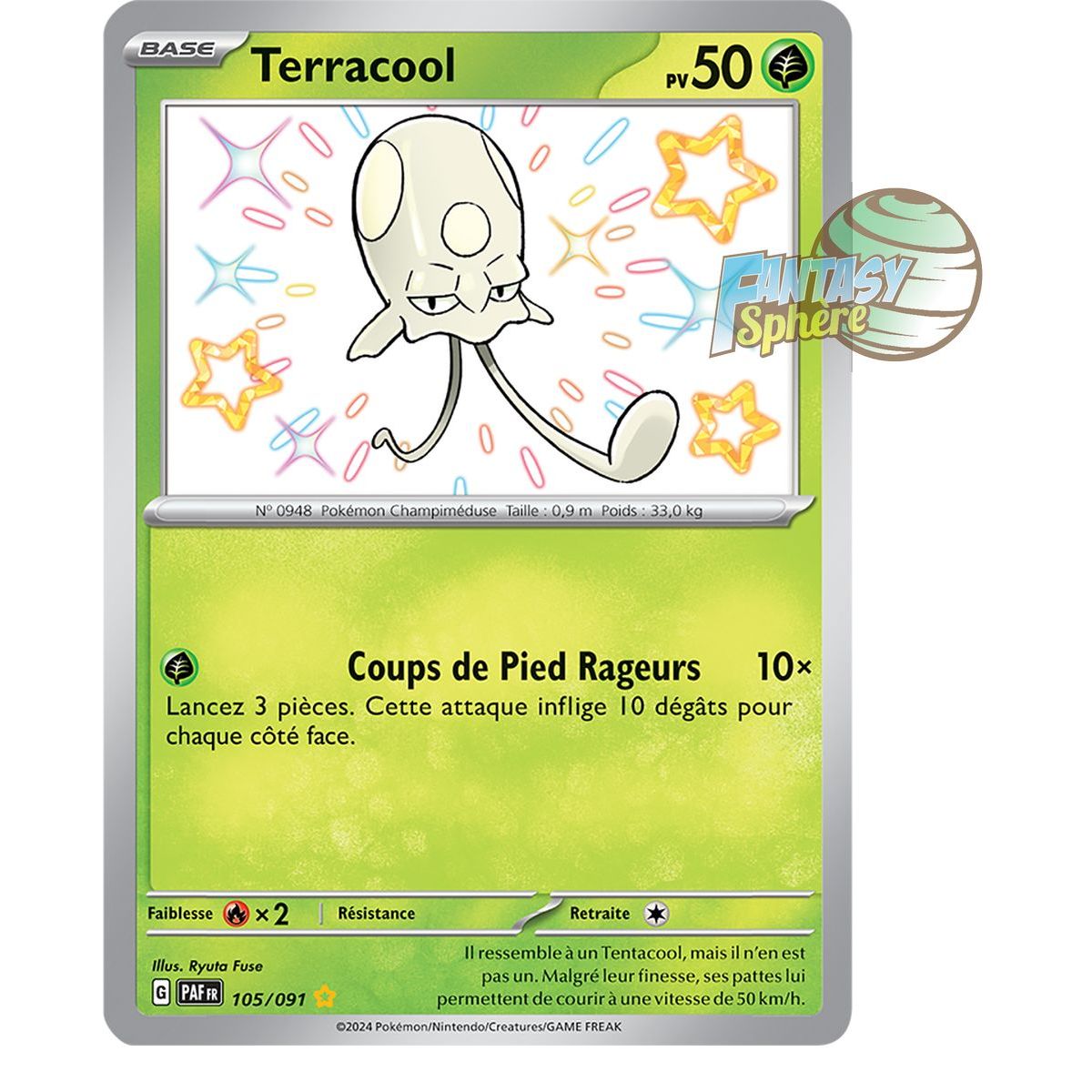 Terracool - Shiny Rare 105/91 - Scarlet and Purple Paldea Destinies