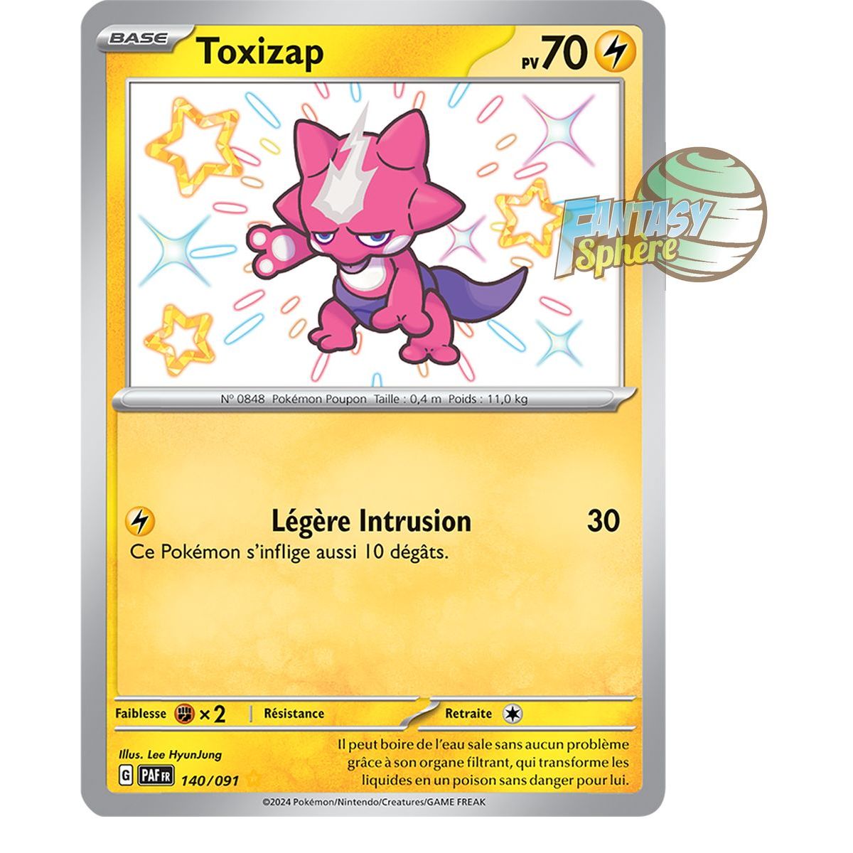 Toxizap - Shiny Rare 140/91 - Scarlet and Purple Destinies of Paldea