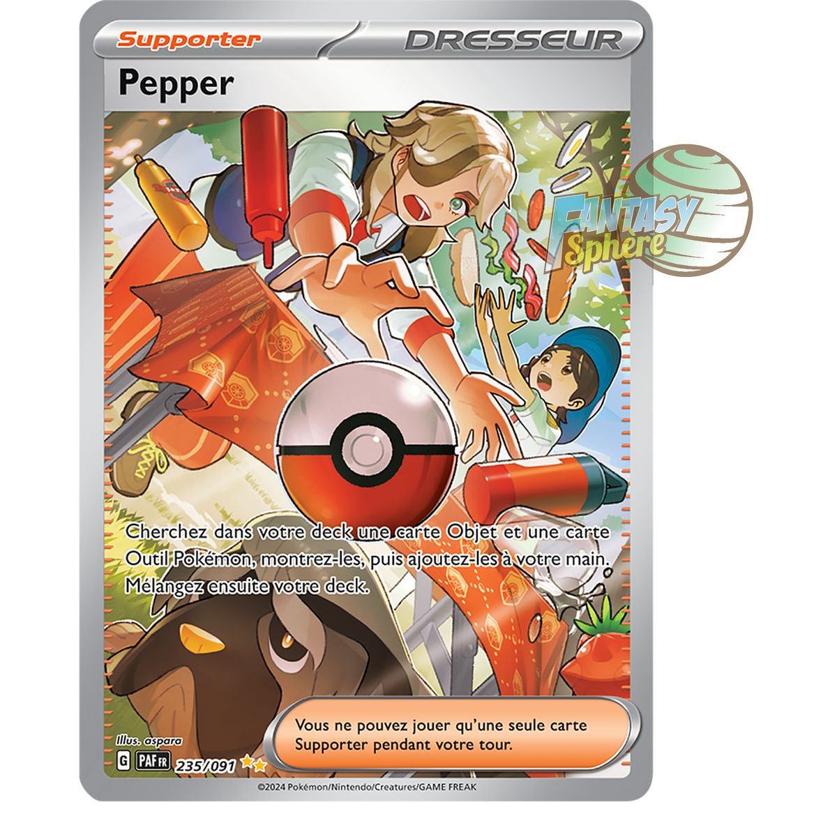 Pepper - Special Illustration Rare 235/91 - Scarlet and Violet Destinies of Paldea