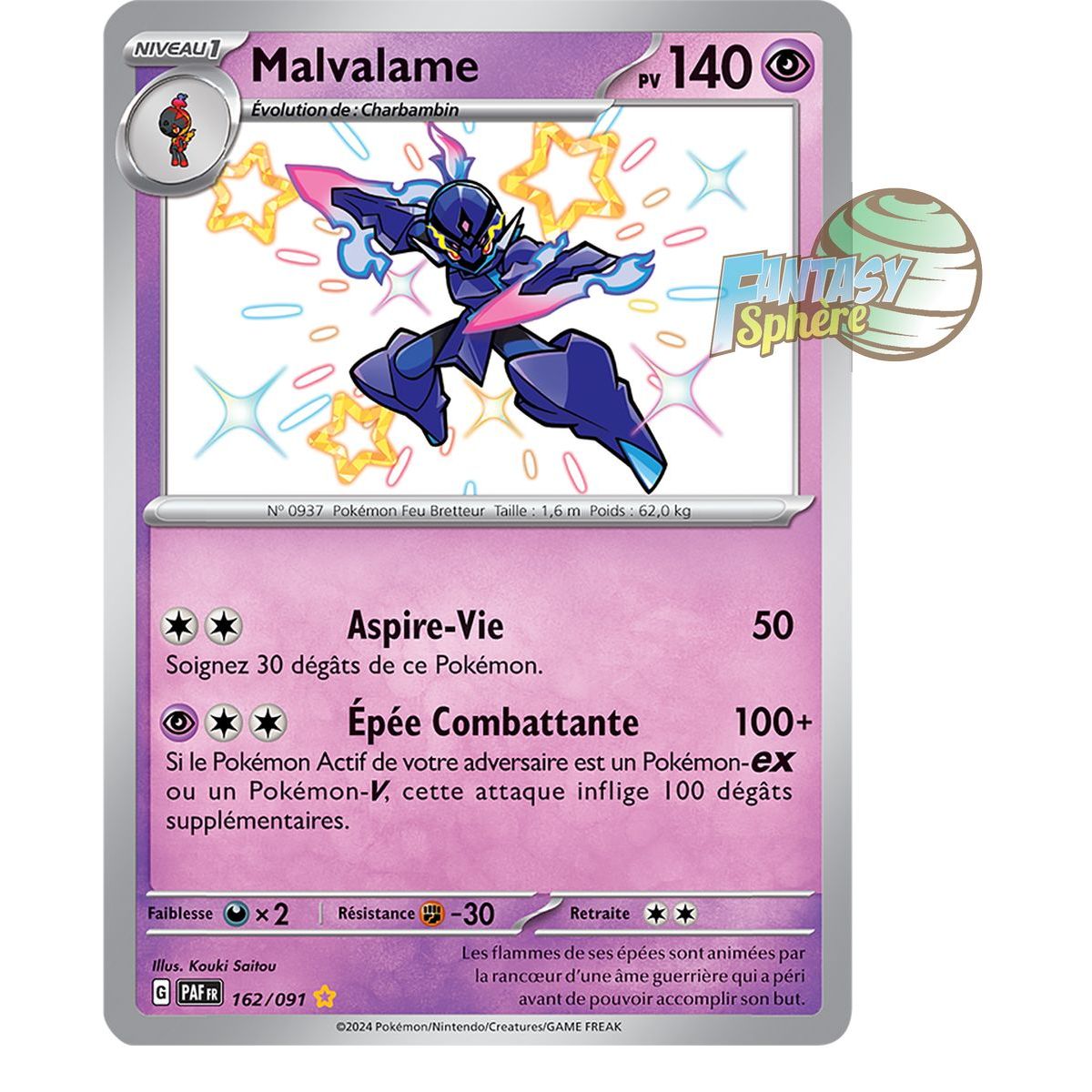 Malvalame - Shiny Rare 162/91 - Scarlet and Purple Paldea Destinies
