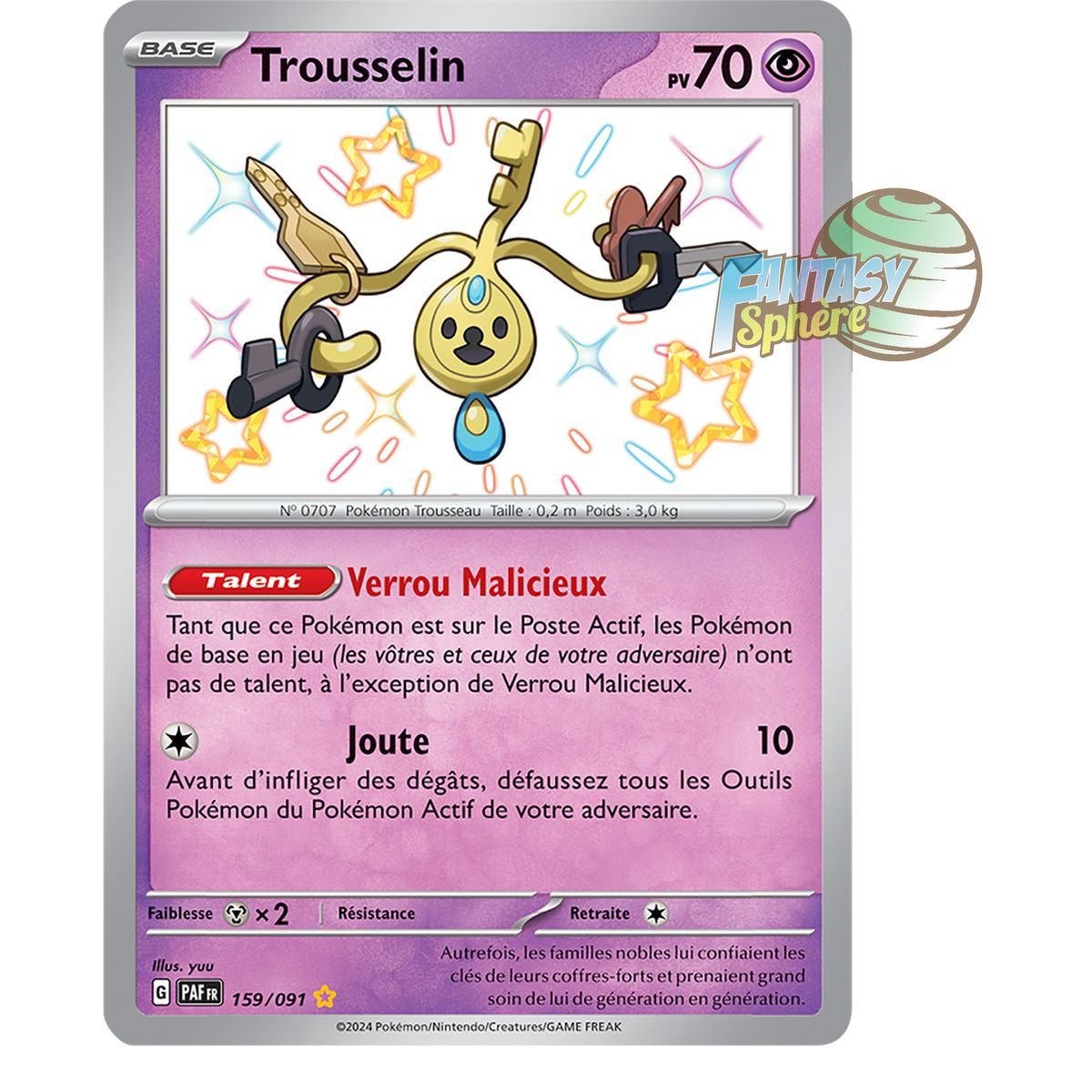 Trousselin - Shiny Rare 159/91 - Scarlet and Purple Destinies of Paldea