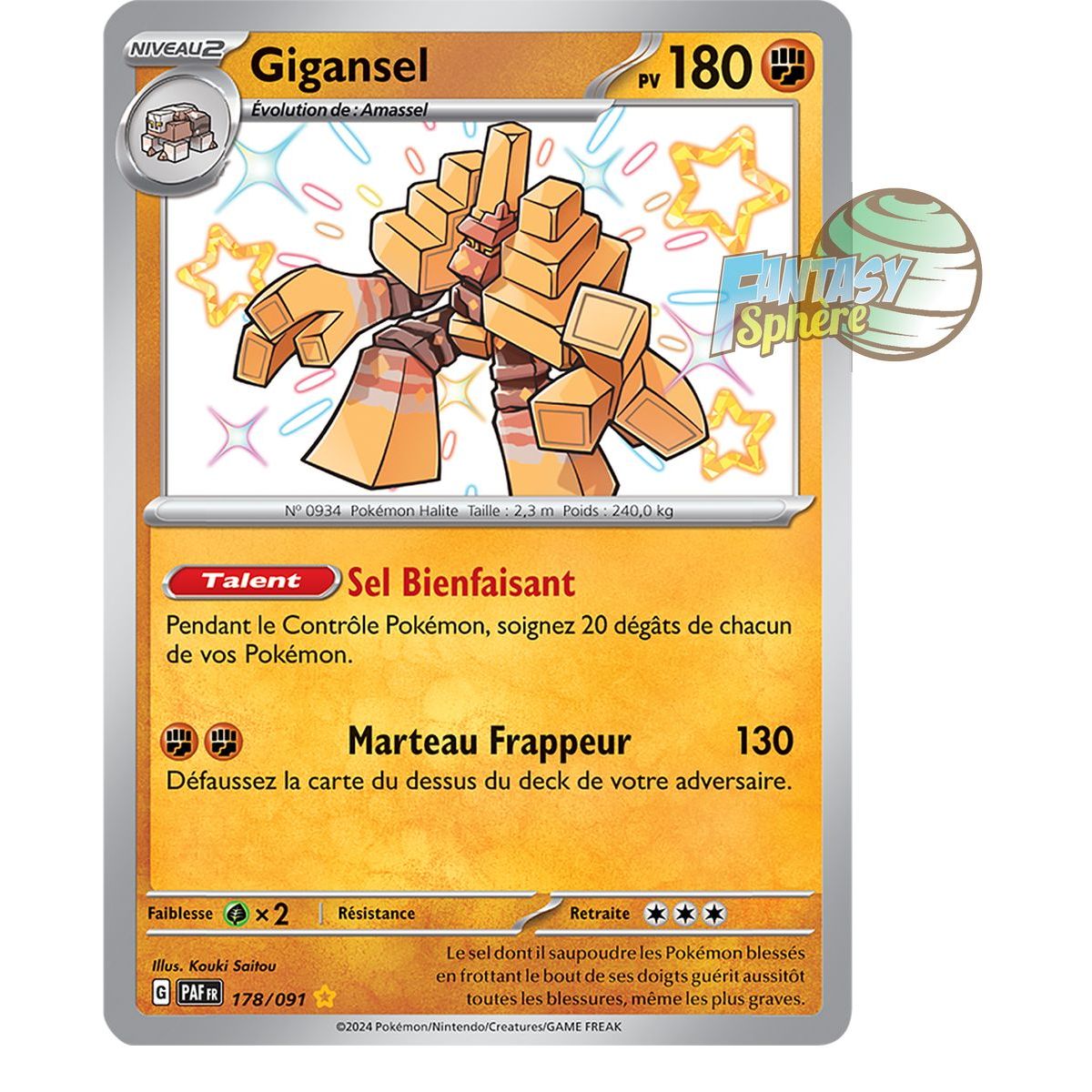 Gigansel - Shiny Rare 178/91 - Scarlet and Purple Paldea Destinies