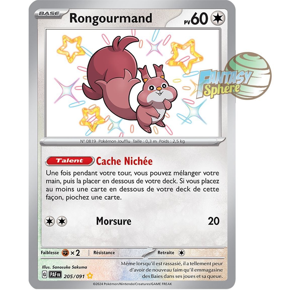 Rongourmand - Shiny Rare 205/91 - Scarlet and Purple Destinies of Paldea