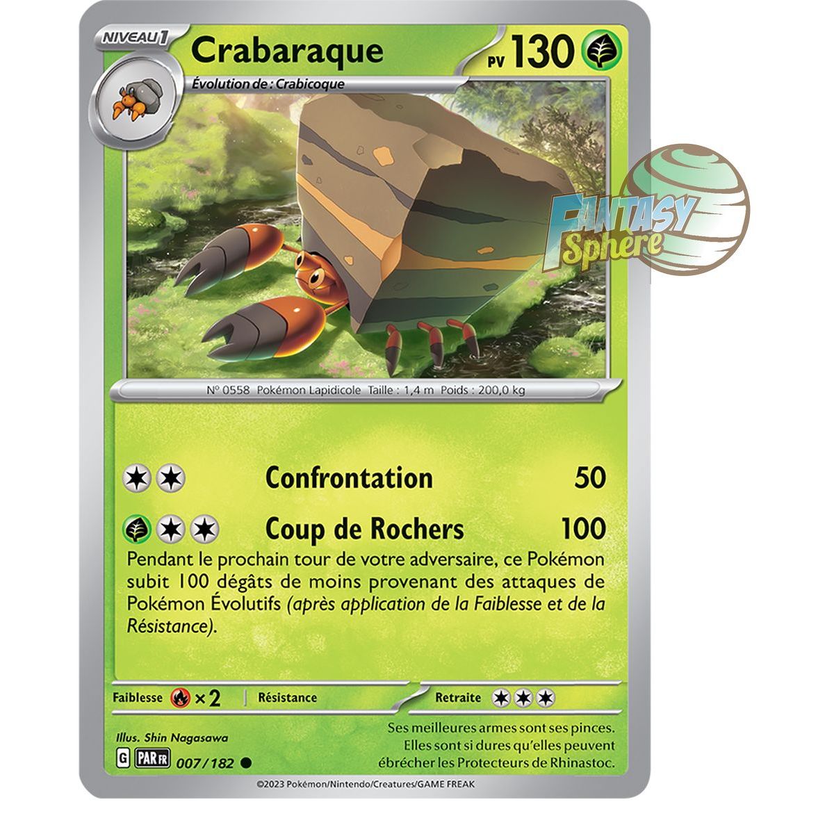 Item Crabaraque - Commune 7/182 - Scarlet and Violet Faille Paradox