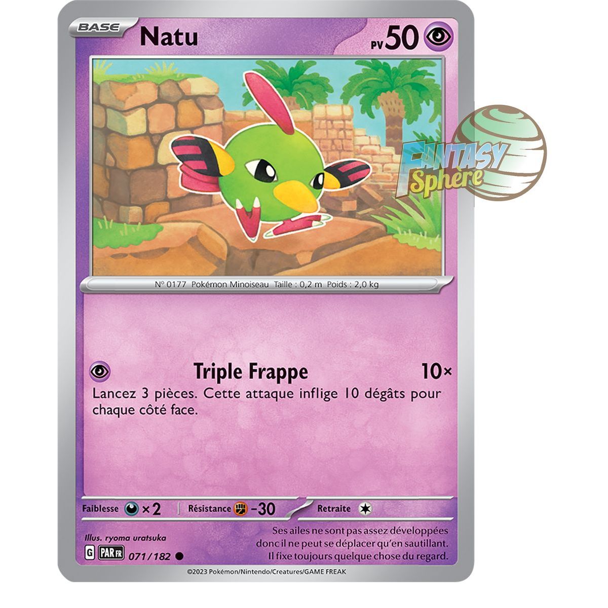 Natu - Reverse 71/182 - Scarlet and Violet Faille Paradox