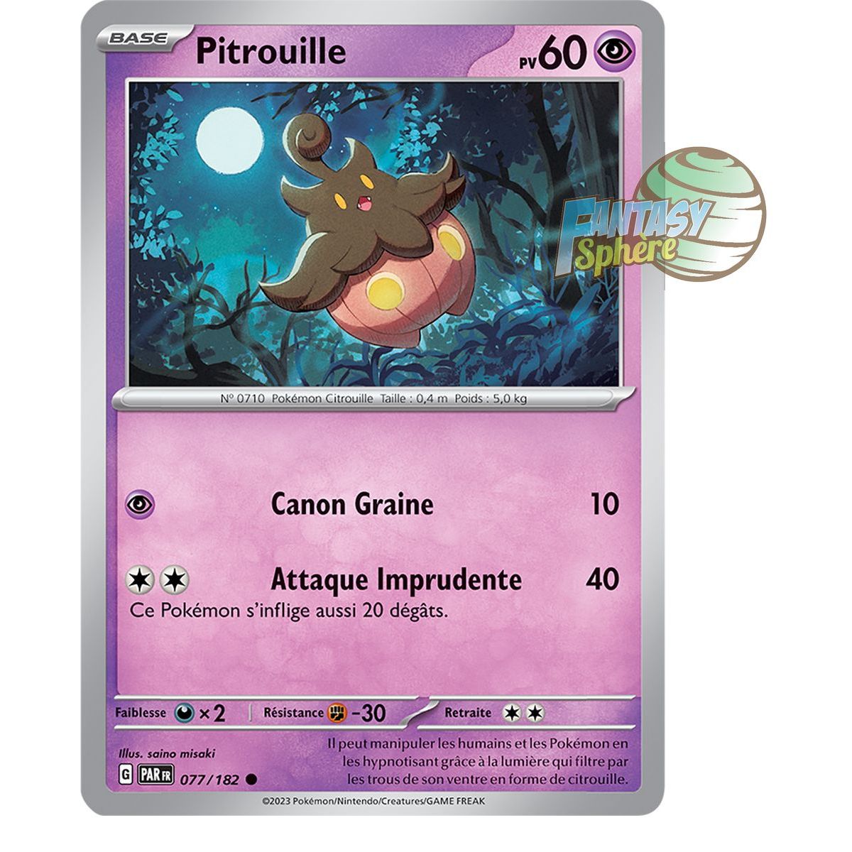 Pitrouille - Reverse 77/182 - Scarlet and Violet Faille Paradox