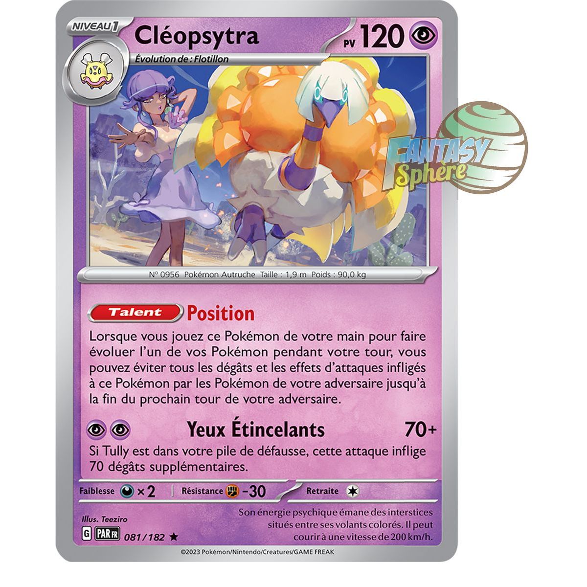 Cleopsytra - Holo Rare 81/182 - Scarlet and Violet Faille Paradox